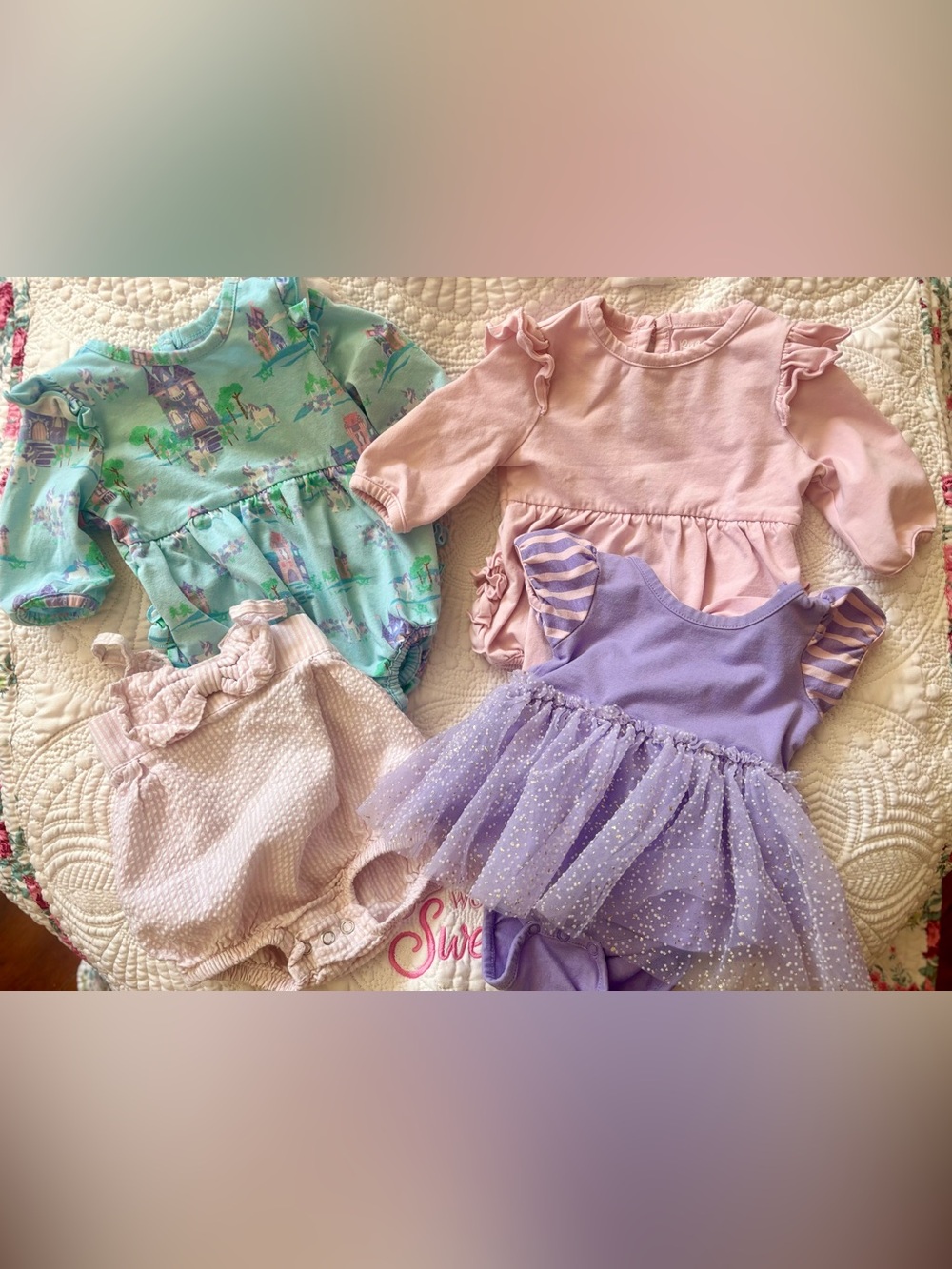 Ruffle Butts Set of 4 Bubbles 0-3M